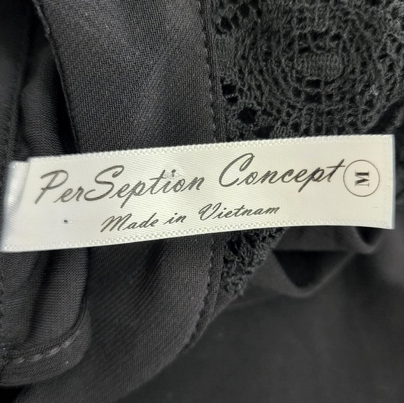 Perception concept short sleeve top in black size M - Picture 9 of 10